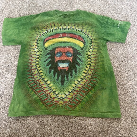 RARE The Mountain T-Shirt Cayman Islands 2011 Grunge Hippie Bob Marley - Picture 1 of 10